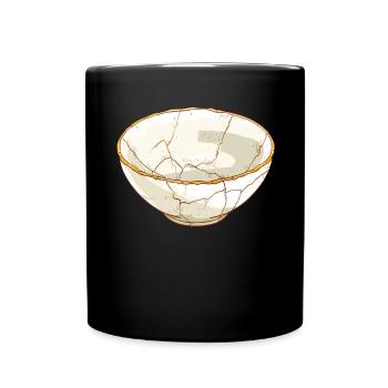 Kintsugi Kintsukuroi Imperfect japan - Tasse einfarbig - Schwarz - Vorne