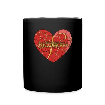 Kintsugi Kintsukuroi Imperfect japan - Tasse einfarbig - Schwarz - Vorne