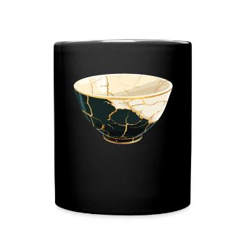 Kintsugi Kintsukuroi Japon imparfait - Mug uni - noir - Devant