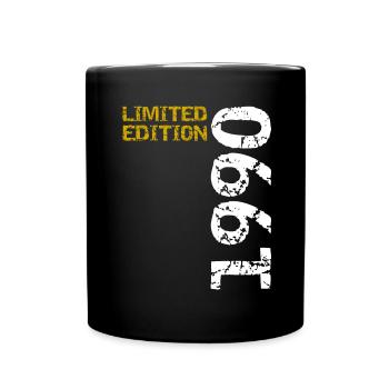 1990's Limited Edition Birthday Gift Wife Husband - Full Colour Mug - black - Front