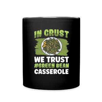 Casserole de Thanksgiving aux haricots verts - Mug uni - noir - Devant