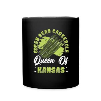 Casserole de Thanksgiving aux haricots verts - Mug uni - noir - Devant