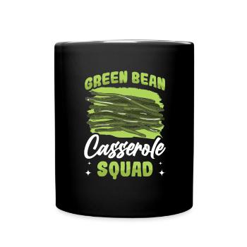 Casserole de Thanksgiving aux haricots verts - Mug uni - noir - Devant