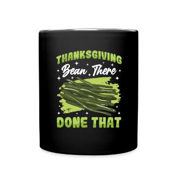 Casserole de Thanksgiving aux haricots verts - Mug uni - noir - Devant