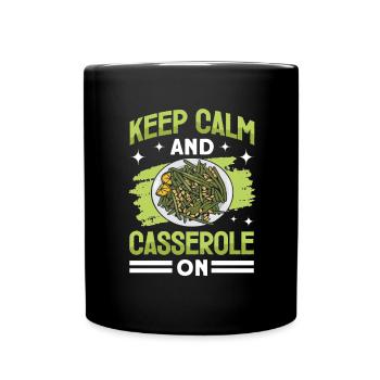 Casserole de Thanksgiving aux haricots verts - Mug uni - noir - Devant