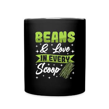 Casserole de Thanksgiving aux haricots verts - Mug uni - noir - Devant