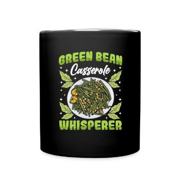 Casserole de Thanksgiving aux haricots verts - Mug uni - noir - Devant