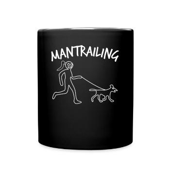 Mantrailer Mantrailing - Tasse einfarbig - Schwarz - Vorne