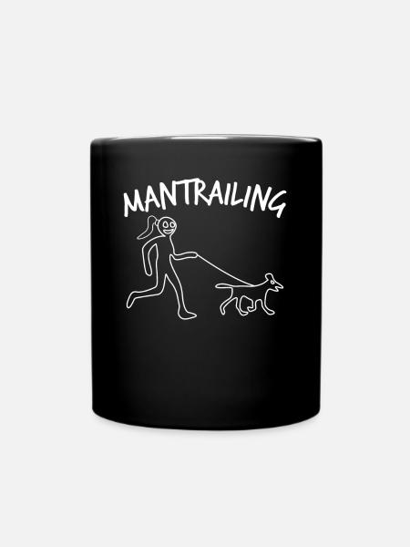 Mantrailer Mantrailing - Mug uni - noir