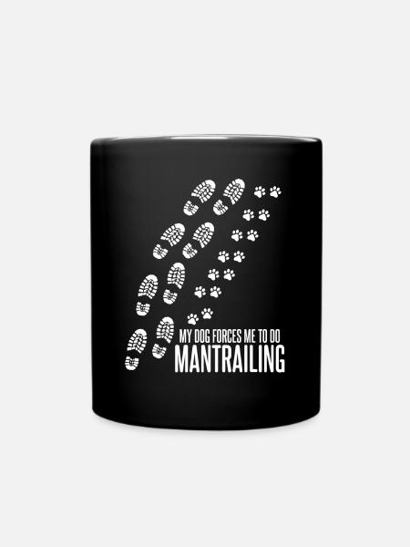 Mantrailing Mantrailer Chiens - Mug uni - noir