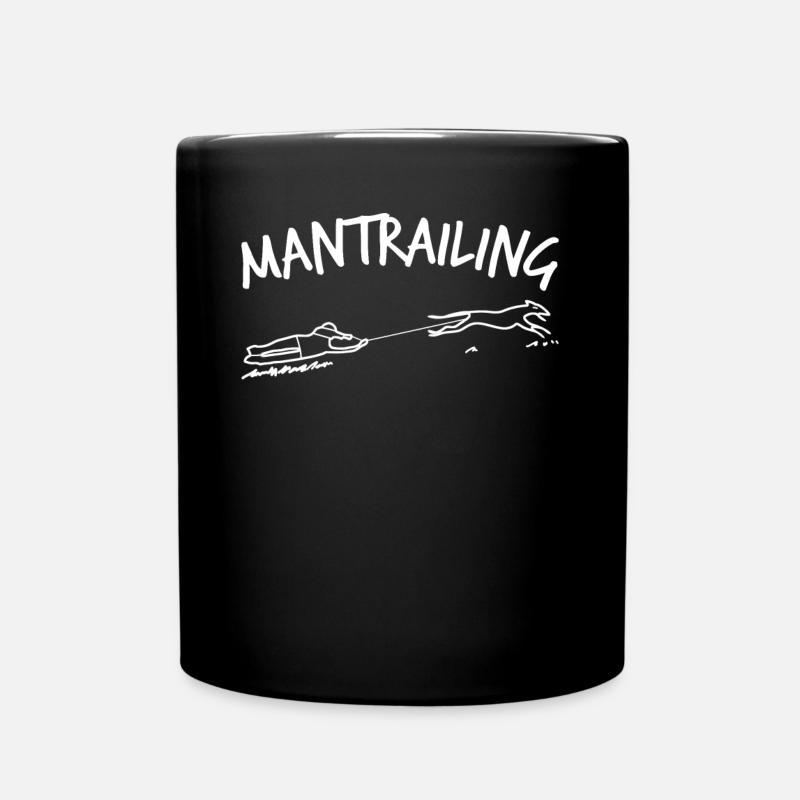 Mantrailing Joke Mantrailer Dog - Tasse einfarbig - Schwarz