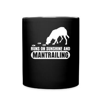 Mantrailing - Tasse einfarbig - Schwarz - Vorne