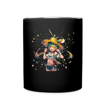 Fiesta mexicaine Cinco De Mayo - Mug uni - noir - Devant