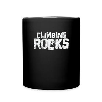 Escalade de rochers Escalade de bloc - Mug uni - noir - Devant