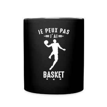 I Can't I Basketball Basketball Basketball Fan - Full Colour Mug - black - Front