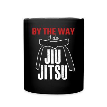 Ju-Jitsu Brasilian Jiu-Jitsu BJJ - Tasse einfarbig - Schwarz - Vorne