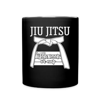 Ju-Jitsu BJJ Jujutsu Jiu-Jitsu - Tasse einfarbig - Schwarz - Vorne
