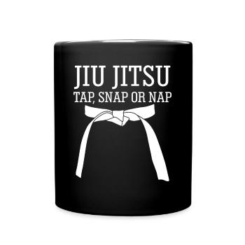 Ju-Jitsu Jiu-Jitsu BJJ Jujutsu - Full Colour Mug - black - Front