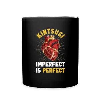 Kintsugi Kintsukuroi Japon imparfait - Mug uni - noir - Devant