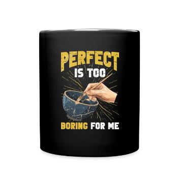 Kintsugi Kintsukuroi Japon imparfait - Mug uni - noir - Devant