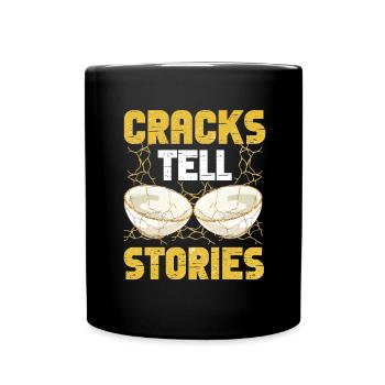 Kintsugi Kintsukuroi Imperfect japan - Tasse einfarbig - Schwarz - Vorne