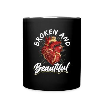 Kintsugi Kintsukuroi Japon imparfait - Mug uni - noir - Devant