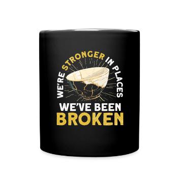 Kintsugi Kintsukuroi Japon imparfait - Mug uni - noir - Devant