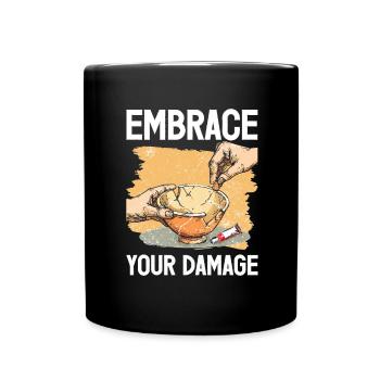 Kintsugi Kintsukuroi Japon imparfait - Mug uni - noir - Devant