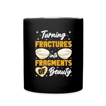 Kintsugi Kintsukuroi Japon imparfait - Mug uni - noir - Devant