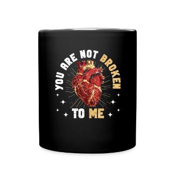 Kintsugi Kintsukuroi Japon imparfait - Mug uni - noir - Devant