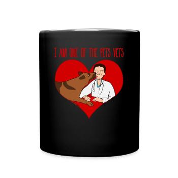 Vétérinaire Assistant Chien Vétérinaire - Mug uni - noir - Devant