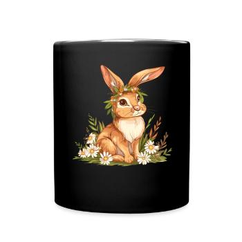 Easter Eostre Pagan Spring - Full Colour Mug - black - Front