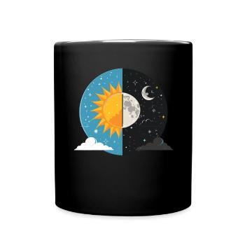 Easter Eostre Pagan Spring - Full Colour Mug - black - Front