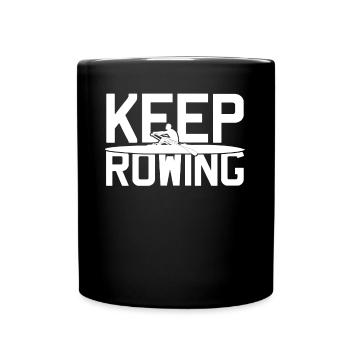 Rowing Boat Rowing Club Paddle - Tasse einfarbig - Schwarz - Vorne