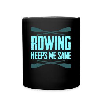 Rowing Club Rowing Boat Paddles - Tasse einfarbig - Schwarz - Vorne