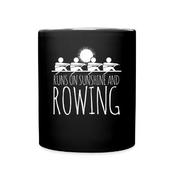 Rowing Boat Paddles Rowing Club - Tasse einfarbig - Schwarz - Vorne