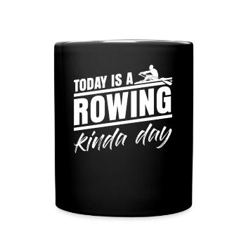 Rowing Club Paddle Rowing Boat - Tasse einfarbig - Schwarz - Vorne