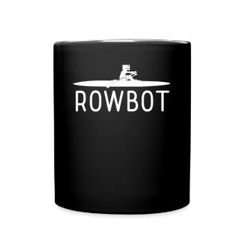 Rowing Club Robot Retro Rowing Boat - Tasse einfarbig - Schwarz - Vorne