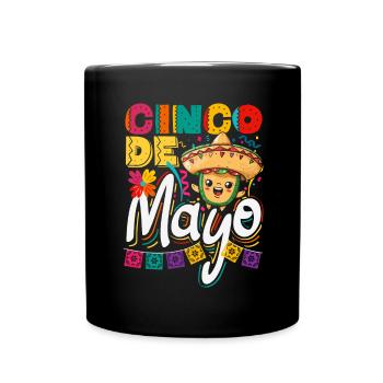 Mexikanische Fiesta Cinco De Mayo - Tasse einfarbig - Schwarz - Vorne