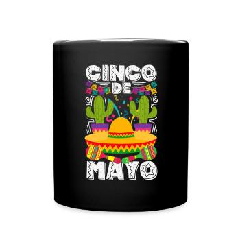 Mexikanische Fiesta Cinco De Mayo - Tasse einfarbig - Schwarz - Vorne