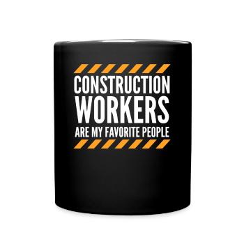 Directeur de la construction Ouvrier de la construction - Mug uni - noir - Devant