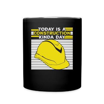 Construction Site Construction Manager - Tasse einfarbig - Schwarz - Vorne
