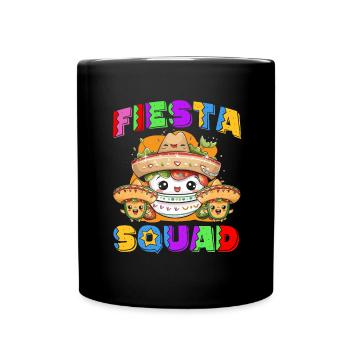 Mexican Fiesta Cinco De Mayo - Full Colour Mug - black - Front