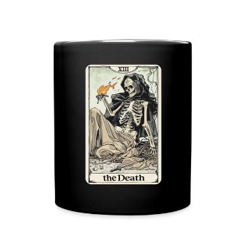 Carte de Tarot sorcellerie occulte Anime Goth - Mug uni - noir - Devant
