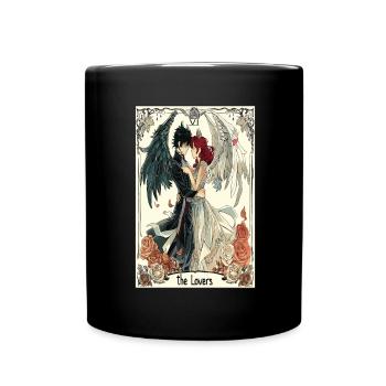 Carte de Tarot sorcellerie occulte Anime Goth - Mug uni - noir - Devant