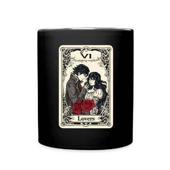 Carte de Tarot sorcellerie occulte Anime Goth - Mug uni - noir - Devant