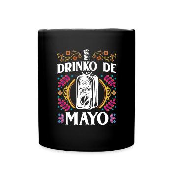 Mexican Fiesta Cinco De Mayo - Full Colour Mug - black - Front