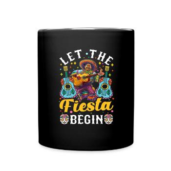 Mexican Fiesta Cinco De Mayo - Full Colour Mug - black - Front