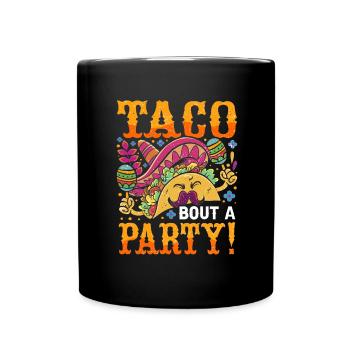 Mexican Fiesta Cinco De Mayo - Full Colour Mug - black - Front