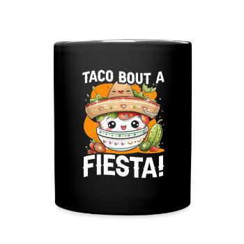 Mexican Fiesta Cinco De Mayo - Full Colour Mug - black - Front